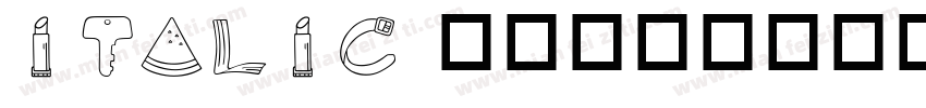 italic 英文字体转换